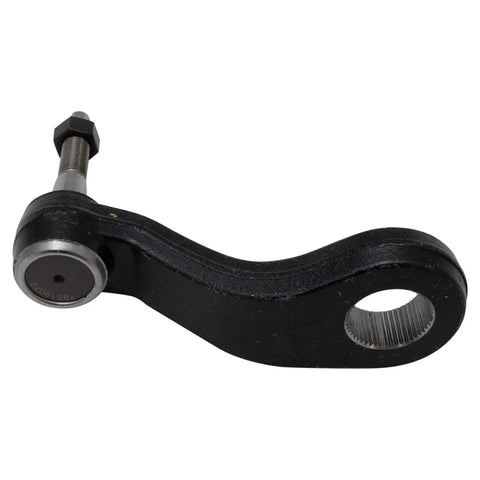 Idler Arm And Bracket Assembly Plus Pitman Arm Steering Upgrade Kit For Easy DIY Install Includes Idler Arm Bracket And Pitman Arm For Dependable Steering Linkage On Compatible Trucks And SUVs. black pitman arm close-up