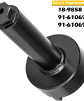 Bearing carrier retainer wrench tool in black metal for Mercury Alpha/Bravo TRS outdrives; model 18-9858/91-61069.