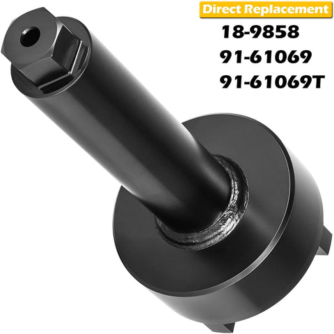 Bearing carrier retainer wrench tool in black metal for Mercury Alpha/Bravo TRS outdrives; model 18-9858/91-61069.