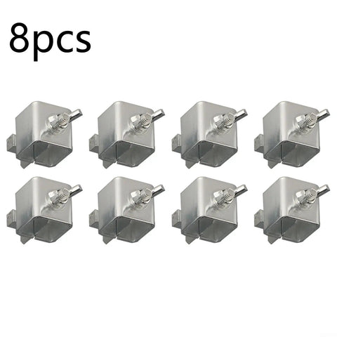 Eight Pro Grade Butt Welding Clamps For Sheet Metal Alignment And Edge To Edge Soldering Kit In Galvanized Steel Rust Proof Fixture