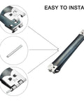 Metal Internal Flex Frame Set For Handbags And Purses 30Pcs 100mm Frames with pins, dark blue alloy hinges, easy to install diagram.
