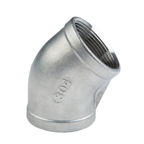Brown Finish Beefy Stainless Steel 304 BSPT Elbow 3 Way 4 Way Pipe Fitting Coupler Kit, showing a close-up of the 304 elbow.