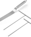 Must Have Pro Grade Crepe Spreader And Spatula Kit Set 12 Inch Curved Offset Spatula 7 Inch And 5 Inch T Shaped Batter Spreaders