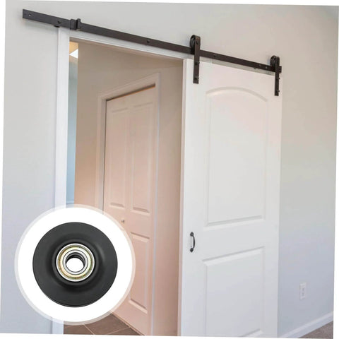 Heavy Duty Barn Door Roller Wheel Nylon Pulley For Smooth Sliding And Easy Install Durable Hanging Rail Wheel For Home Garage Shop And Commercial Use Protects Doors From Scratches With A Super Smooth Glide