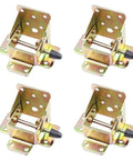 4Pcs Iron Lock Folding Table And Chair Leg Bracket Hinges, self-locking, durable hardware set for tables, beds, and workbenches.