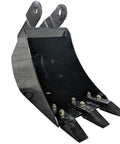 12 Inch Front Hoe Hydraulic Tilt Bucket For Mini Skid Steer Fronthoe Backhoe Excavator With Bolt On Forged Carbon Steel Teeth