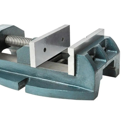 Versatile Drill Press Vise With 4 Inch Jaw Width And 4 Inch Max Jaw Opening Continuous Nut Heavy Duty Cast Iron Frame