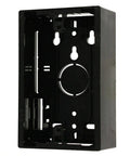 Rock Solid Single Gang Surface Mount Back Box In Matte Black One Point Eight Nine Inch Deep Electrical Housing for easy wiring.