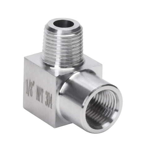Heavy Duty Stainless Steel 304 90 Degree Street Elbow Fitting Pack Of Two One Eighth Inch NPT Male To One Eighth Inch NPT Female