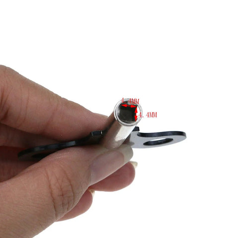 Close-up of 2Pcs Metal Winder Clock Key Black For Wall Clocks And Wooden Clocks DIY Friendly Replacement Tool with measurement details