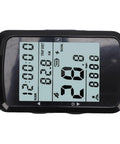 Front view of a GPS Bike Computer With 2.4 Inch Screen And 28 Hour Battery Life For Mountain And Road Cycling With Manual Backlight.
