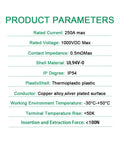 Product parameters for Top Shelf Heavy Duty Ccs2 To Chademo Adapter for Blazing 250A DC EV Charging Supplies.