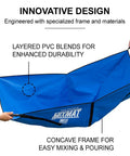 Ultra Fast Mixing Tool For Concrete Cement Mortar And Soil, Portable And Easy To Clean with layered PVC and concave frame