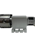 High Precision Harmonic Drive Reducer Dividing Head 4th Axis CNC Rotary Axis With 100mm Chuck And Three To Four Jaw Chuck 50 To 1 Speed Reduction Ideal For Woodworking Tools Milling And Engraving, side view