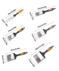 Versatile Paint Brush Set For Diy Projects And Home Improvement Includes 2 Inch Wide Brushes For Stains Varnishes Cabinets Decks And Doors