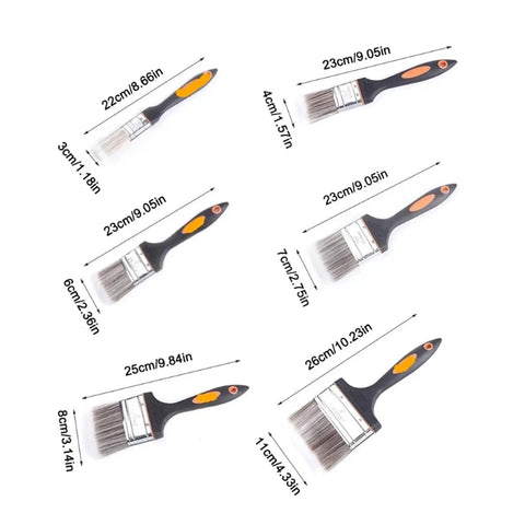 Versatile Paint Brush Set For Diy Projects And Home Improvement Includes 2 Inch Wide Brushes For Stains Varnishes Cabinets Decks And Doors