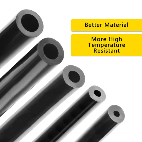 Long 6.6 Ft Silicone Vacuum Hose Kit With 1/8, 5/32, 1/4, 5/16 And 3/8 Inch IDs For High Temp 130 PSI Automotive Vacuum Tubing Flexible Heavy Duty