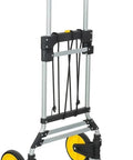 Heavy Duty Folding Hand Truck With Telescoping Handle And 264 Lb Load Capacity, Rugged Trolley Cart For Easy Moves Of Boxes, Appliances, And Bulk Supplies At Home Or On The Job, folded steel frame
