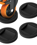 4 Pack Furniture Wheel Stoppers For Hardwood Floors Prevent Sliding On Sofas Chairs And Beds With Rubber Caster Cups