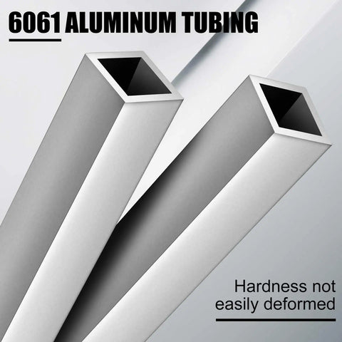2 Pack Aluminum Square Tubing 1 Inch Outer Diameter 0.12 Inch Wall 36 Inch Length Straight Industrial Metal Tube Built For Furnishing DIY Projects And Machinery 6061 Aluminum Silver Finish