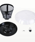 Outdoor Bird Feeder Dual Use Metal Mesh With Weatherproof Dome 2.5 Pound Seed Capacity For Finches And Cardinals parts