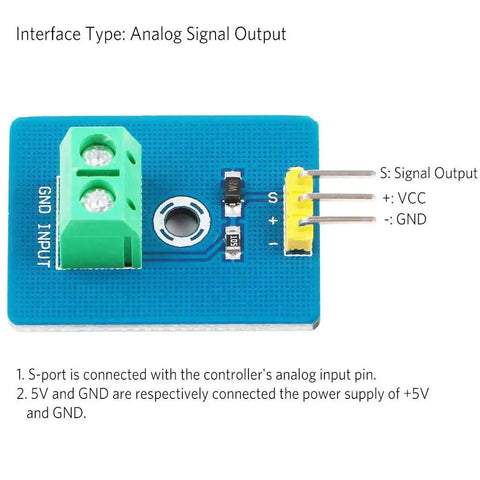 Five Piece Piezoelectric Ceramic Vibration Sensor Module For Arduino With Analog Output 3.3V And 5V Ready Kit Includes Dupont Wires Female To Female And Male To Female 3 Pin Connectors, blue PCB