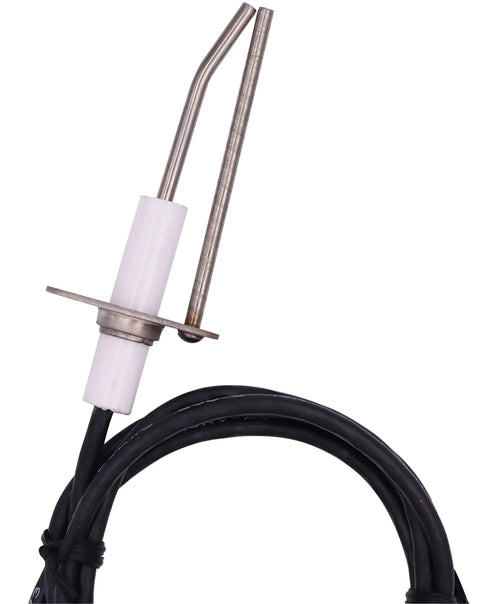 Push Button Fire Pit Igniter Kit With Two Outlets For Natural Gas Or Propane Burners showing stainless steel igniter and wires