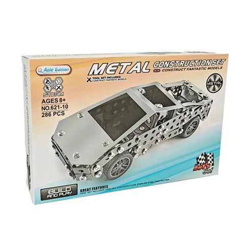 Stainless Steel Model Car Kit For Adults A Do It Yourself 3D Puzzle And Mechanical Engineering Toy metal construction set box