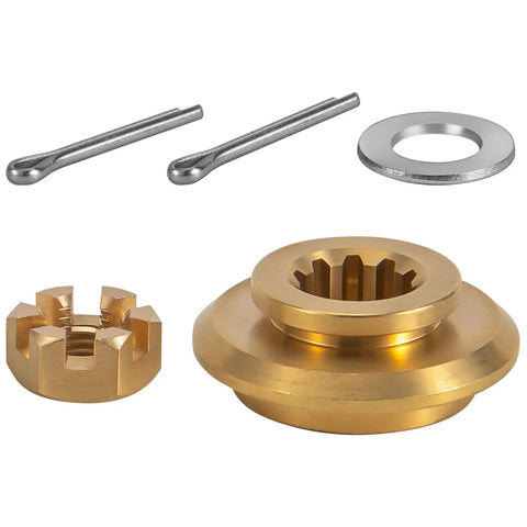 Outboard Propeller Installation Hardware Kit For 20 To 30HP Tohatsu And Nissan, 10 Spline Shaft, Includes Thrust Washer