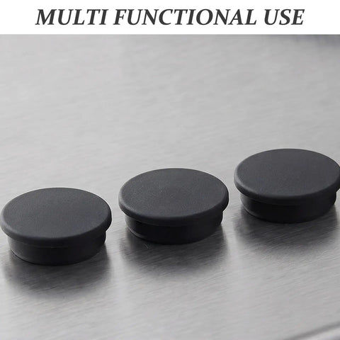 3 black round plugs from 5 Pack T Shaped Silicone Plugs For 2 Inch Pipes Round Rubber Stopper Seals Waterproof Bulkhead Caps Kitchen Hole Plug Covers Leakproof Silicone Caps For Pipe End Sealing