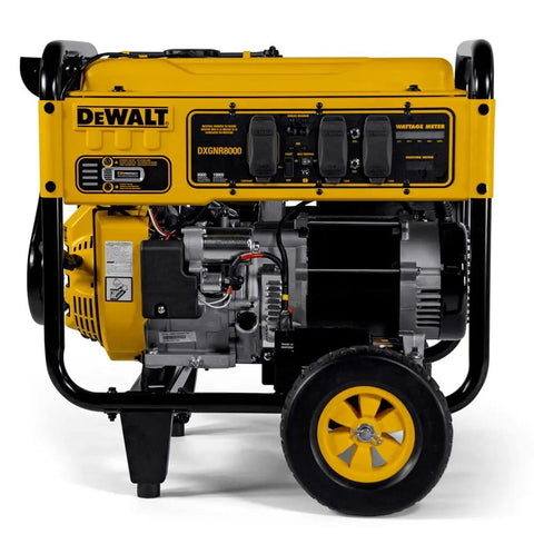 10,000 Watt Portable Gas Generator with Electric Start and Battery, 420cc Engine, Smart Runtime Wattage Meters, CO Protect