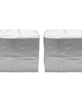 Built Tough EV Charger Covers 2 Pack Universal All Weather Polyester Sleeves, silver protective covers for EV wall boxes.