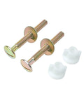 Toilet Seat Screws And Hinges Kit 2 Pack Heavy Duty Steel Bolts Nuts With Plastic Nuts And Metal Washers For Top Mount Toilet Seats