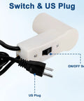 ON/OFF switch and US plug for Beefy 250W Concrete Vibrator Motor For Shaker Table 110V 60Hz 3000RPM