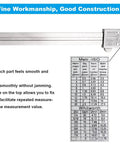 Built Tough Vernier Caliper 0-6 Inch Stainless Steel Precision Measuring Tool with Inch and Metric Readouts and scale details.