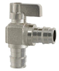 Ten Pack PEX A Expansion F1960 Half Inch Angle Valve Kit, PEX A Angle Ball Valve, Full Port Brass, Compatible With All PEX Tubing, 400 PSI