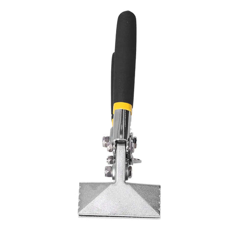 Front view of Pro Grade Heavy Duty Sheet Metal Bender And Hand Seamer Pliers Alloy Steel for bending metal, 80mm straight style.