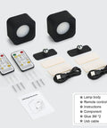 Cordless Black LED Wall Sconces With Remote And Touch Dimmer Battery Operated Reading Lights Rechargeable Dimmable Wall Mount Lamps No Wiring Required Easy Install Pack Of 2 with accessories