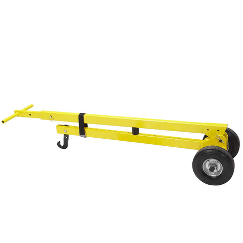 MagDolly One Man Lifting Tool For Heavy Steel Sheets And Objects with two solid rubber wheels and yellow frame