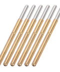 Top Shelf 2.5Mm Round Pogo Pins With Stainless Steel Spring Loaded Test Probes featuring a rugged brass plunger, set of six.