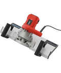 Built Tough Tile Chamfering Machine Featuring A 1200W Corded Motor And Splash Free Cooling System For Quick 43 Degree Cutting At 13000RPM, top view of the handheld tile beveling edger.