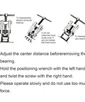 ChgImposs 3-Inch 2-Jaw Gear Puller instruction diagrams showing assembly steps
