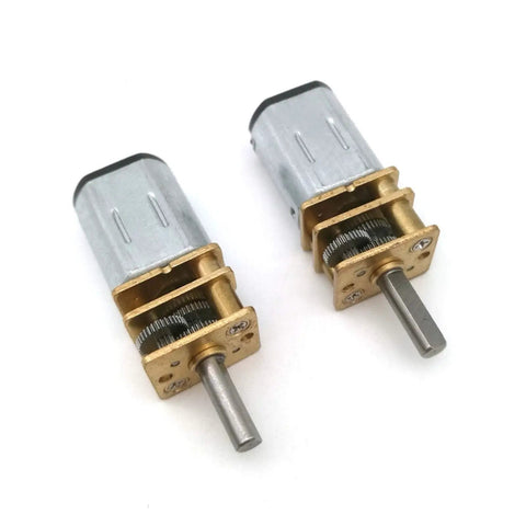 N20 DC Miniature Gear Reducer Motor Featuring 6 Volt High Speed Reduction Gearbox for robotics 40 to 3000 RPM compact design