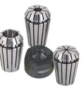 ER20 Collet Nut Set For CNC Milling And Lathe Tools Pro Grade Includes One Eighth Inch One Quarter Inch And One Half Inch Collets With ER20 Clamping Nuts