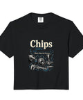 Cool Machinist CNC Tools Vise Gauge Square Gift For Him, Soft Washed Cropped Top With Boxy Fit, Heavyweight 6.1oz US Cotton Beige Tee Made For Tool Guys, black crop top with graphic design of tools.