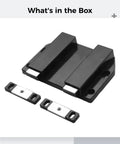 Push To Open Magnetic Door Latch For Glass Cabinets And Double Doors, Zinc Alloy Chrome Finish components display