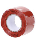 Waterproof Sealant Tape 1.5 Inch Flexible Rubberized Repair Tape For Pipes And Buckets, red roll, front view.