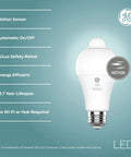 Motion Sensor LED Bulbs 12W A21 Outdoor Security Lighting Warm White 2 Pack Auto On With Motion Detection No Hub Required Easy Screw