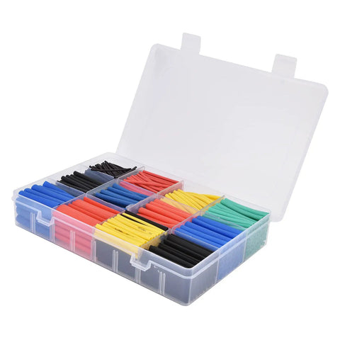 Ultimate 800 Piece Colorful Heat Shrink Tubing Kit For Electrical Maintenance And Wire Insulation With Fast Shrink Action Plus High Tensile Strength To Keep Your Wiring Safe And Secure Like A Boss Without Any Failures Or Loose Connections In Your, 800-piece PE storage case