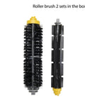 Roomba 600 Series Replacement Parts Kit With Two Roller Brushes shown side by side, designed for models 614 to 695.